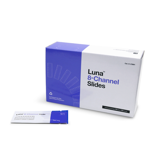 LUNA™ 8-Channel Slides, Sterile – gamma-irradiated, 500 Slides